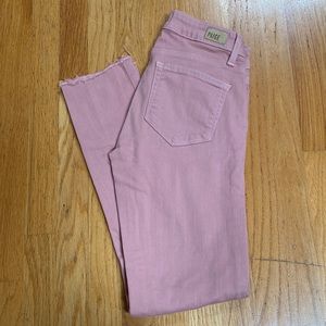 Women’s Pink Paige Jeans. Size 24
